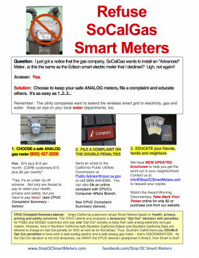 Refuse SoCalGas Smart Meters